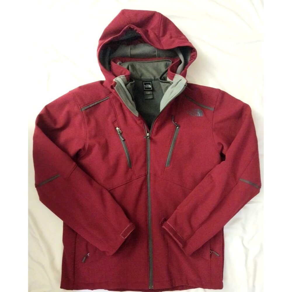The North Face Women's Burgundy Velour Lined Coat Medium